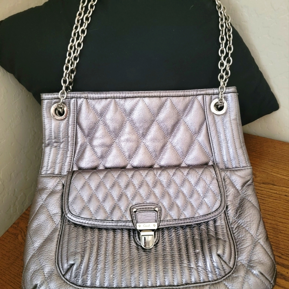 COACH Silver Handbag